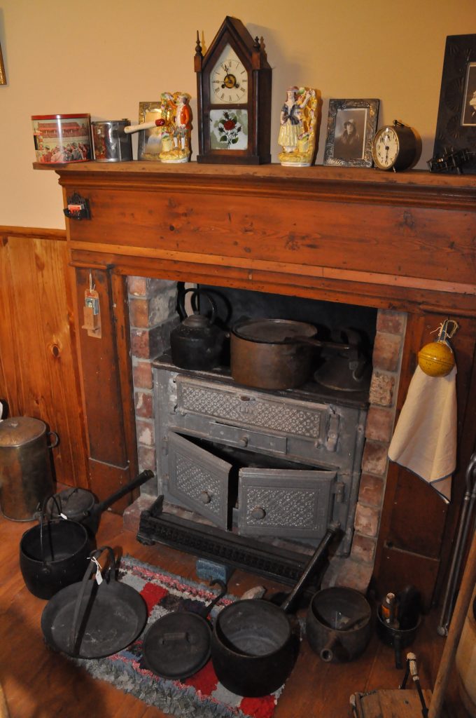 Very old heritage wood stove, Channel heritage Museum
